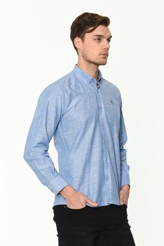 Overhemd Regular Fit - Hemelsblauw