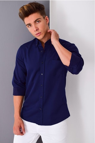 Overhemd Marineblauw