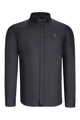 2 Overhemden Zwart en Hemelsblauw