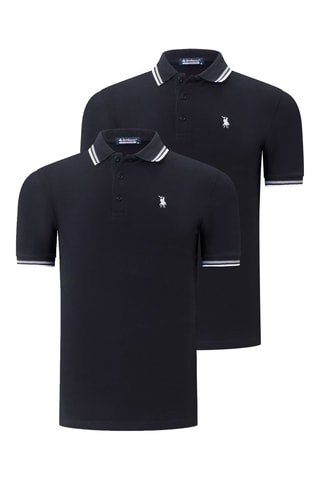 2 Polo’s - 
Zwart