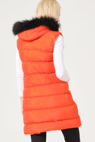 Lange Bodywarmer Oranje