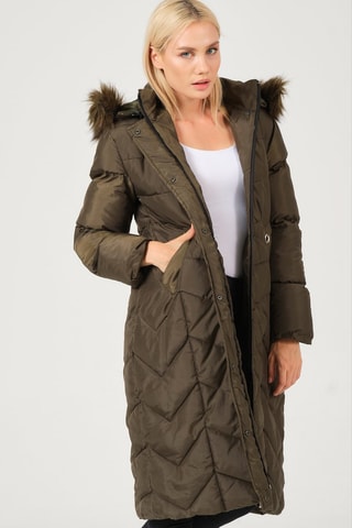 Gewatteerde Jas Kaki