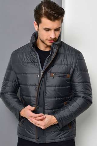 Gewatteerde Jas Antraciet