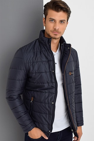 Gewatteerde Jas Marineblauw