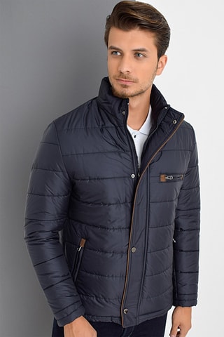 Gewatteerde Jas Marineblauw