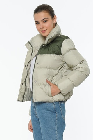 Gewatteerde Jas Lichtgrijs