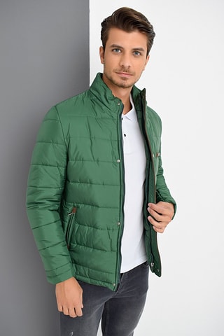 Gewatteerde Jas Groen