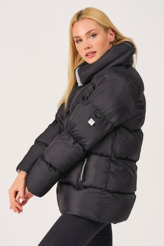 Gewatteerde Jas Zwart