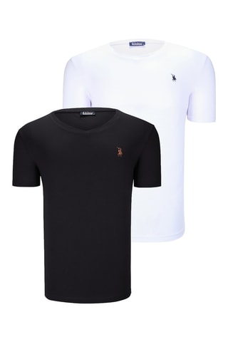 2 T-shirts Zwart en Wit