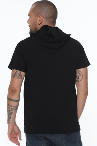 T-shirt met Capuchon Zwart