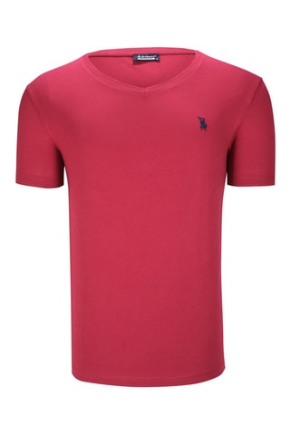 2 T-shirts Wit en Bordeauxrood