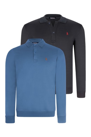 2 Polo's Blauw