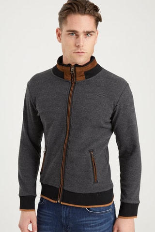 Wollen Sweater Grijs en Bruin