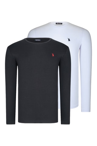 2 Sweaters Wit en Zwart