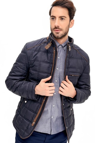 Gewatteerde Jas - Donkerblauw