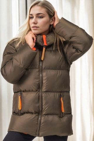 Gewatteerde Jas - Kaki