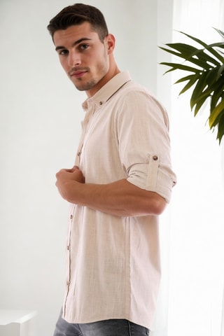 Overhemd - Beige
