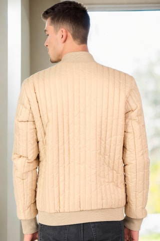 Gewatteerde Jas - Beige