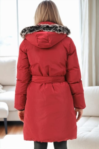 Parka met Capuchon - Bordeauxrood