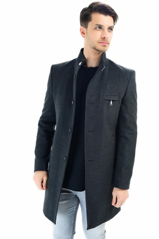 Wollen Jas - Antraciet