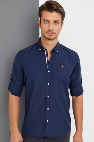 Overhemd - Donkerblauw