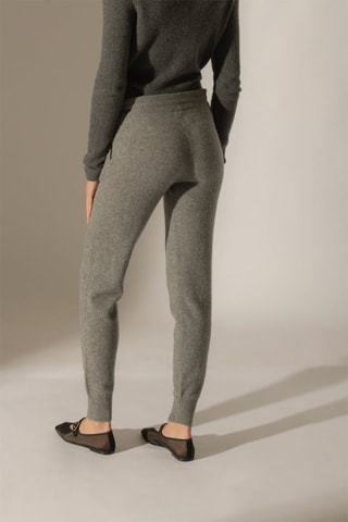 Jogging Gwen 100 % cachemir, 2 hilos - Gris jaspeado