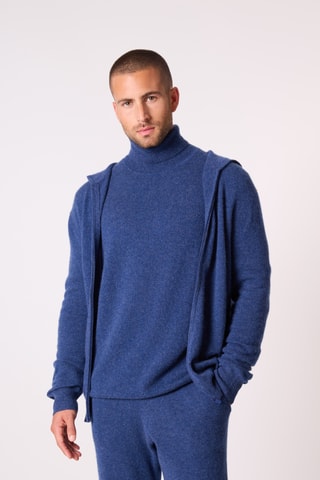 Cárdigan 100 % cachemir - Azul oscuro