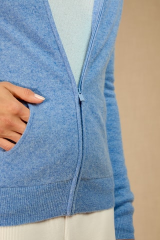 Cárdigan 100 % cachemir - Azul claro