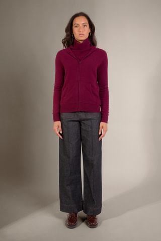 Cárdigan 100 % cachemir - Burdeos