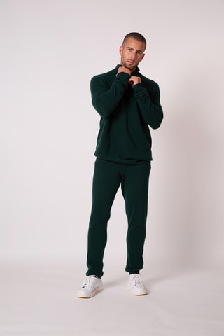 Jogging 100 % cachemir - Verde oscuro