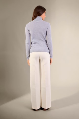 Jersey 100 % cachemir - Cuello vuelto - Azul claro