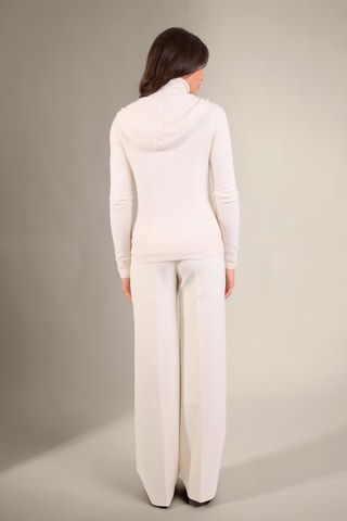 Cárdigan con capucha 100 % cachemir - Marfil