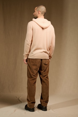 Cárdigan con capucha 100 % cachemir - Beige