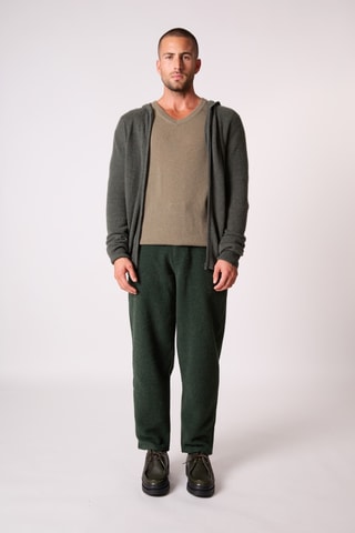 Cárdigan 100 % cachemir - Caqui jaspeado