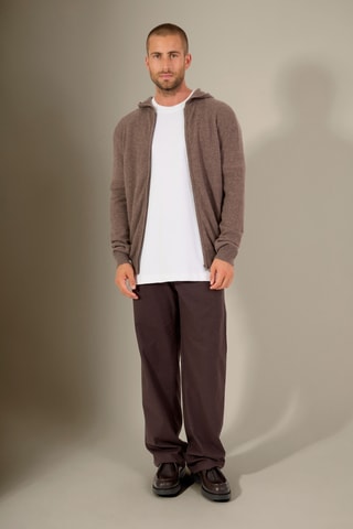 Cárdigan 100 % cachemir - Topo jaspeado