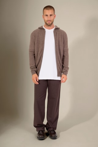 Cárdigan 100 % cachemir - Topo jaspeado