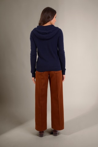 Cárdigan con capucha 100 % cachemir - Azul marino