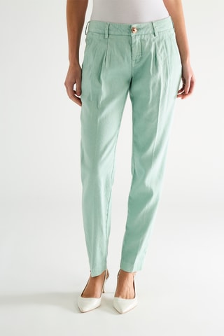 Chino en lin - Vert menthe