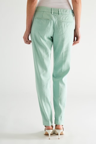 Chino en lin - Vert menthe