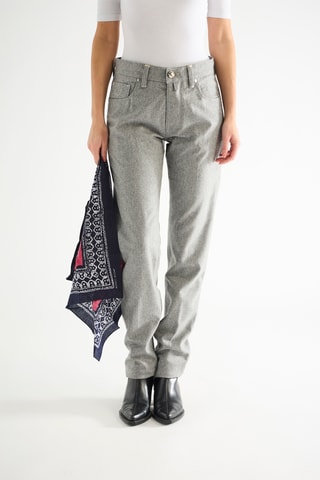 Pantalón chino de lana - Gris