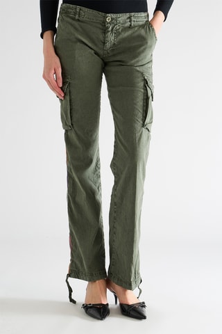 Pantalon en lin - Kaki