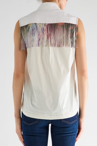 Camisa sin mangas - Blanco