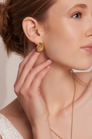 2 pares de brincos Thalina - Dourado