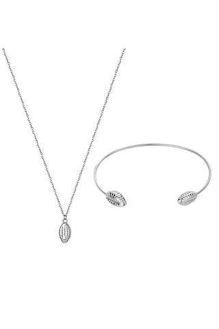 Conjunto Shell - Prateado