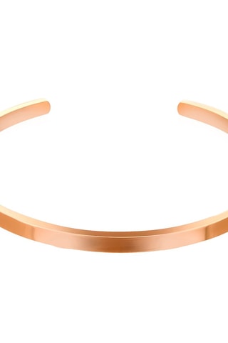 Estuche reloj de cuarzo de acero y pulsera - Rosa dorado