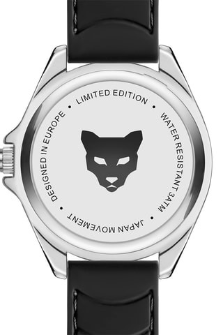 Reloj de cuarzo de silicona Oslo - Negro y blanco