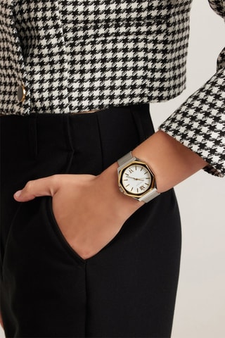 Reloj de cuarzo de acero Luxury