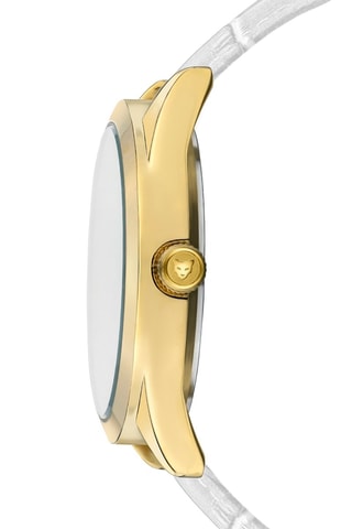 Reloj de cuarzo de piel y circones Porto