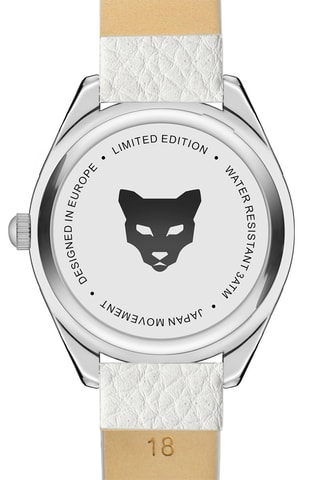 Reloj de cuarzo de piel y circones Athens