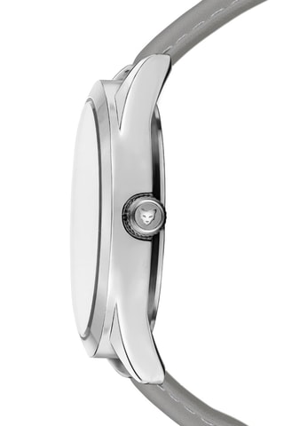 Reloj de cuarzo de piel, nácar y circones Geneva